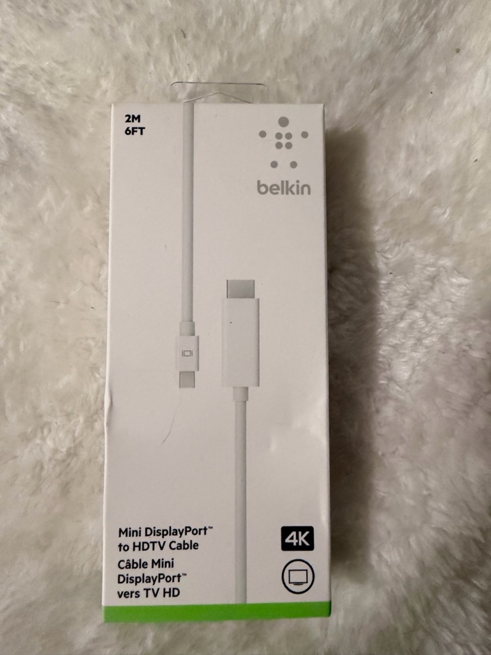 belkin White Mini DisplayPort to HDTV Cable